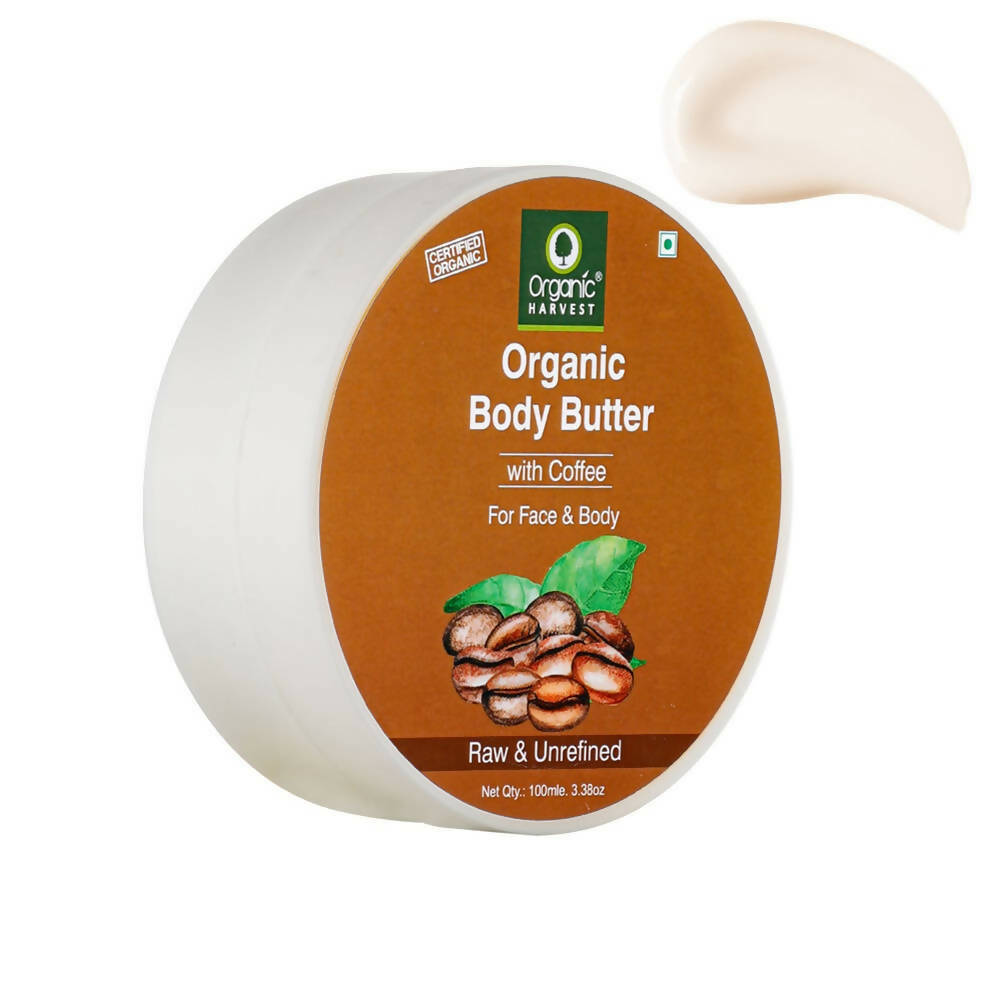 Organic Harvest Organic Body Butter With Coffee For Face & Body - Distacart