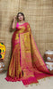 Exclusive Collection Pink Beautiful Tissue Benarasi Saree - Dista