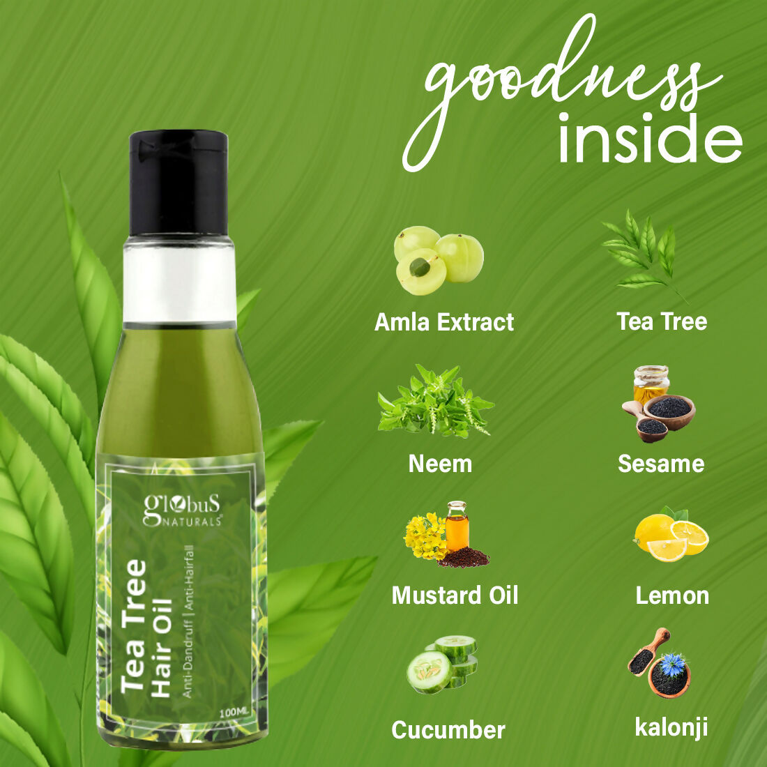 Globus Naturals Tea Tree Hair Oil - Distacart