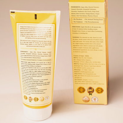 Haappyherbs Raksha Spf 50 Sun Protect Body Lotion - Distacart