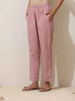 Thumbnail for trueBrowns Mint Green Cotton Linen Kurta Pant Set