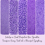 Thumbnail for confect sprinkles for cakes cupcakes decoration usp lavender