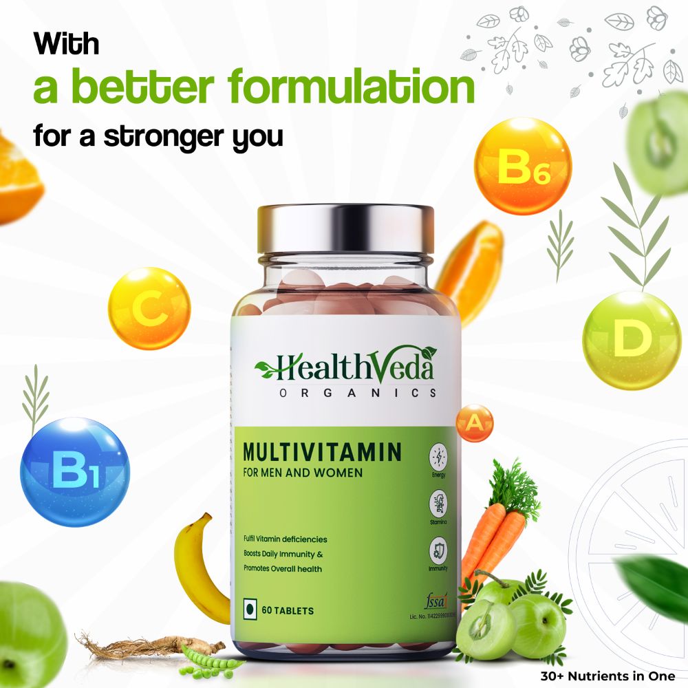 Health Veda Organics Multivitamin Tablets - Distacart