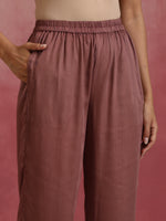 Thumbnail for trueBrowns Brown Modal Anarkali Kurta Set