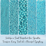 Thumbnail for confect sprinkles for cakes cupcakes decoration usp 6sky blue copy
