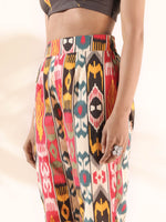 Thumbnail for trueBrowns Cola Cotton Ikat Pant Suit Set - Distacart