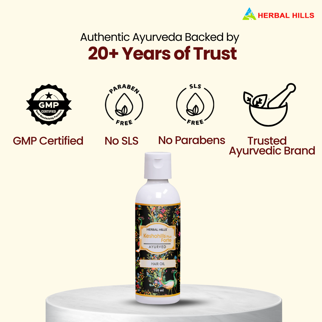 Herbal Hills Keshohills Plus Forte Ayurvedic Hair Oil