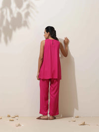 Thumbnail for trueBrowns Pink Viscose Co-ord Set