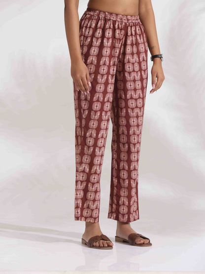trueBrowns Brown Cotton Solid Kurta Co-ord Set - Distacart