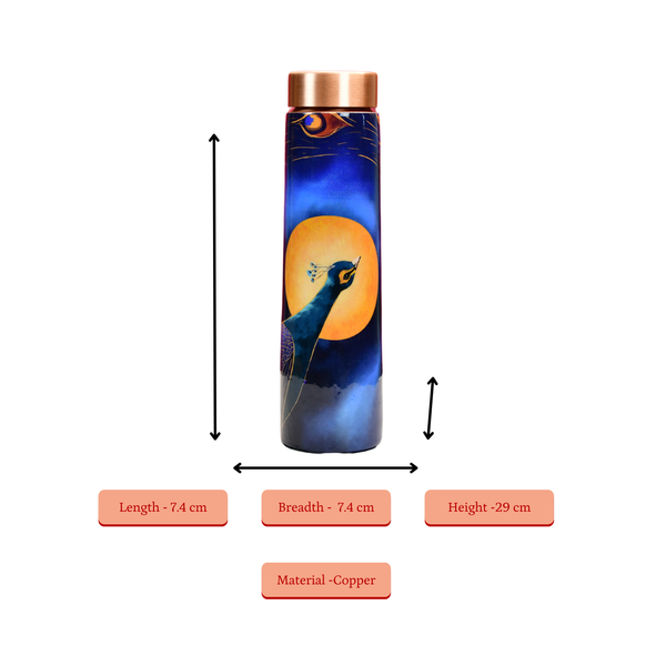 Sowpeace Peacock Moonlit Copper Bottle