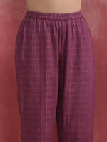 Thumbnail for trueBrowns Cola Cotton Dobby Pleated Kurta Set