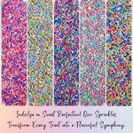 Thumbnail for confect rainbow magic sprinkles mix colourful celebration sprinkles for cake decor 140 gms rainbow sprinkles 02
