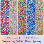 Thumbnail for confect rainbow magic sprinkles mix colourful celebration sprinkles for cake decor 140 gms rainbow sprinkles 01