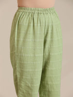 Thumbnail for trueBrowns Green Cotton Embroidered Co-ord Set