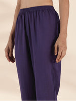 Thumbnail for trueBrowns Lime Cotton Dobby High-Low Kurta Pant Set - Distacart