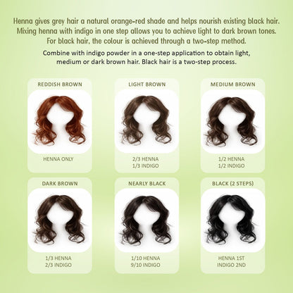 Velleja Herbal Henna Powder for Natural Hair Colour | Enriched with Amla, Bhringraj & Shikakai - Dista