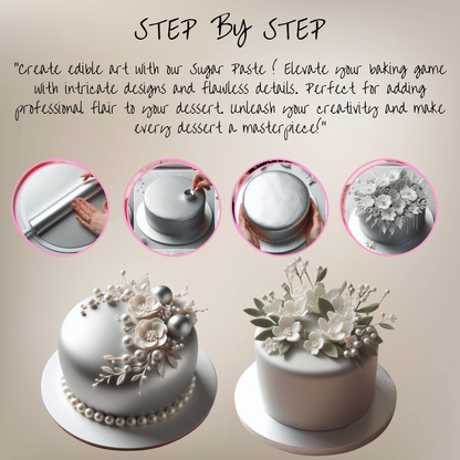 confect shimmering silver sugar paste br b 900 gms b
