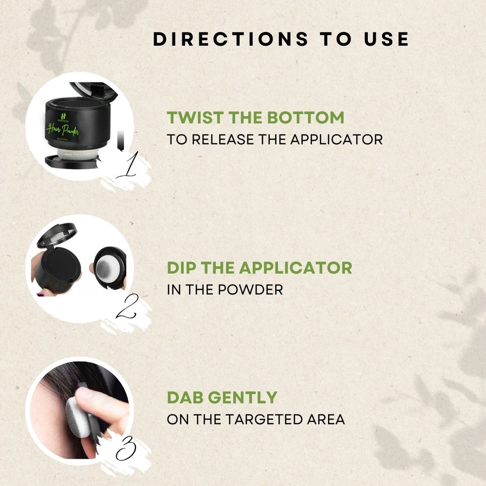 Samisha Cover Up Hair Powder - Black - Distacart