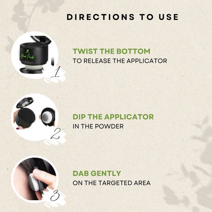 Samisha Cover Up Hair Powder - Black - Distacart