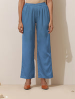 Thumbnail for trueBrowns Blue Viscose Co-ord Set