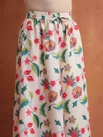 Thumbnail for trueBrowns Off White Print Sharara Set - Distacart