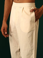 Thumbnail for trueBrowns Men's Teal Floral Cotton Printed Co-ord Set - Distacart