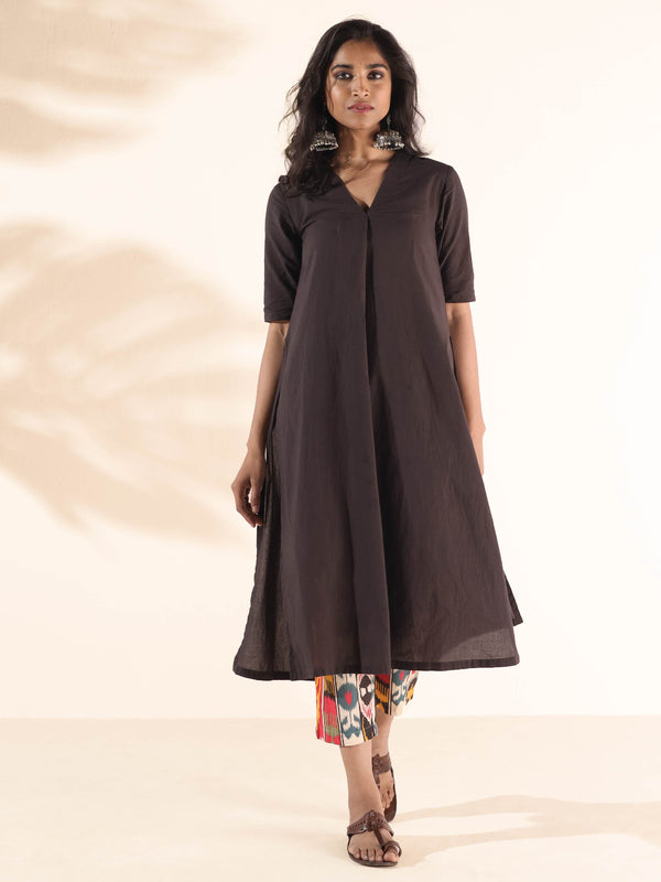 trueBrowns Cola Cotton Ikat Kurta Pant Set - Distacart