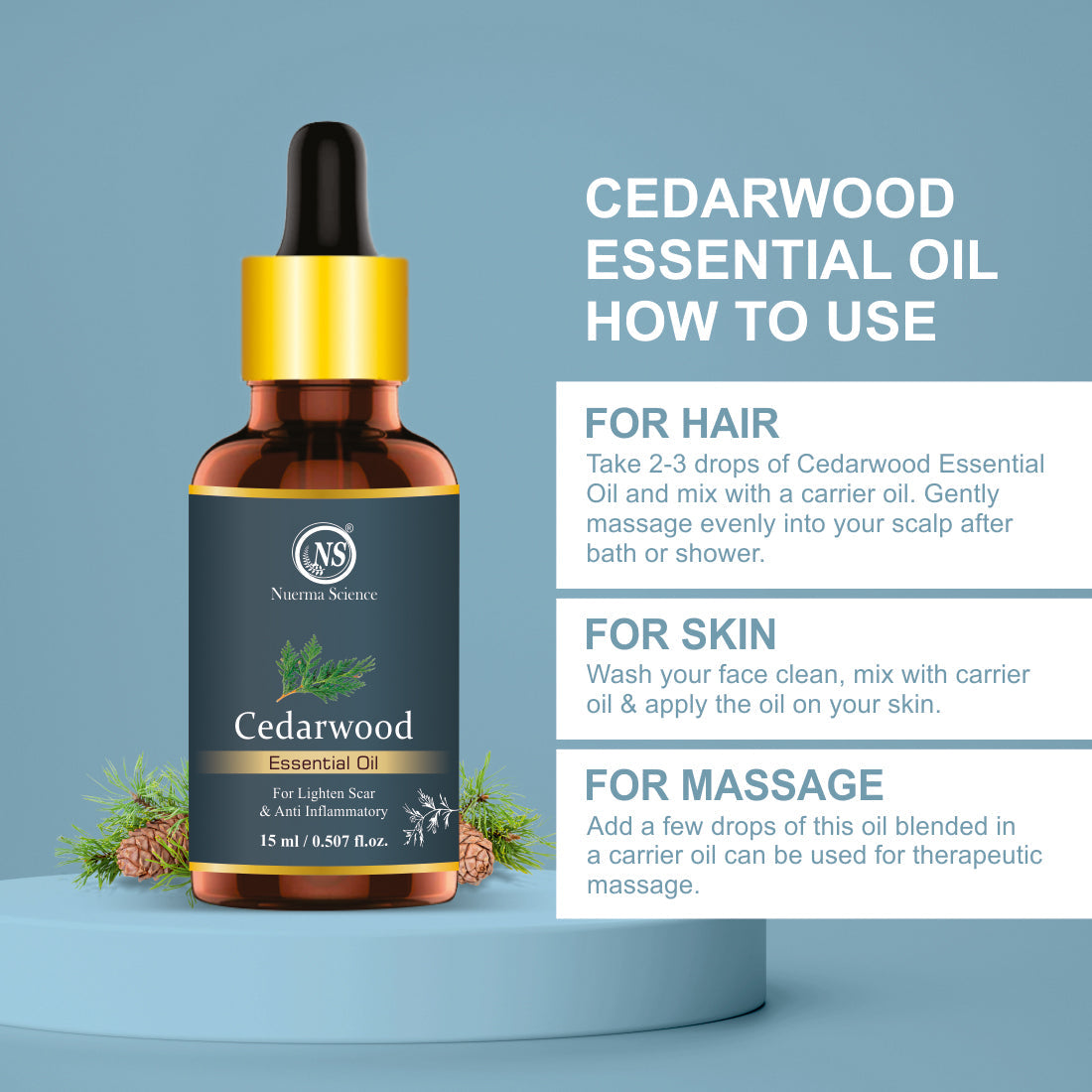 Nuerma Science Cedarwood Essential Oil