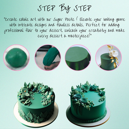 confect emerald green sugarpaste br b 1 kg b