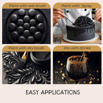 Thumbnail for tulip black edible luster dust 5 gms