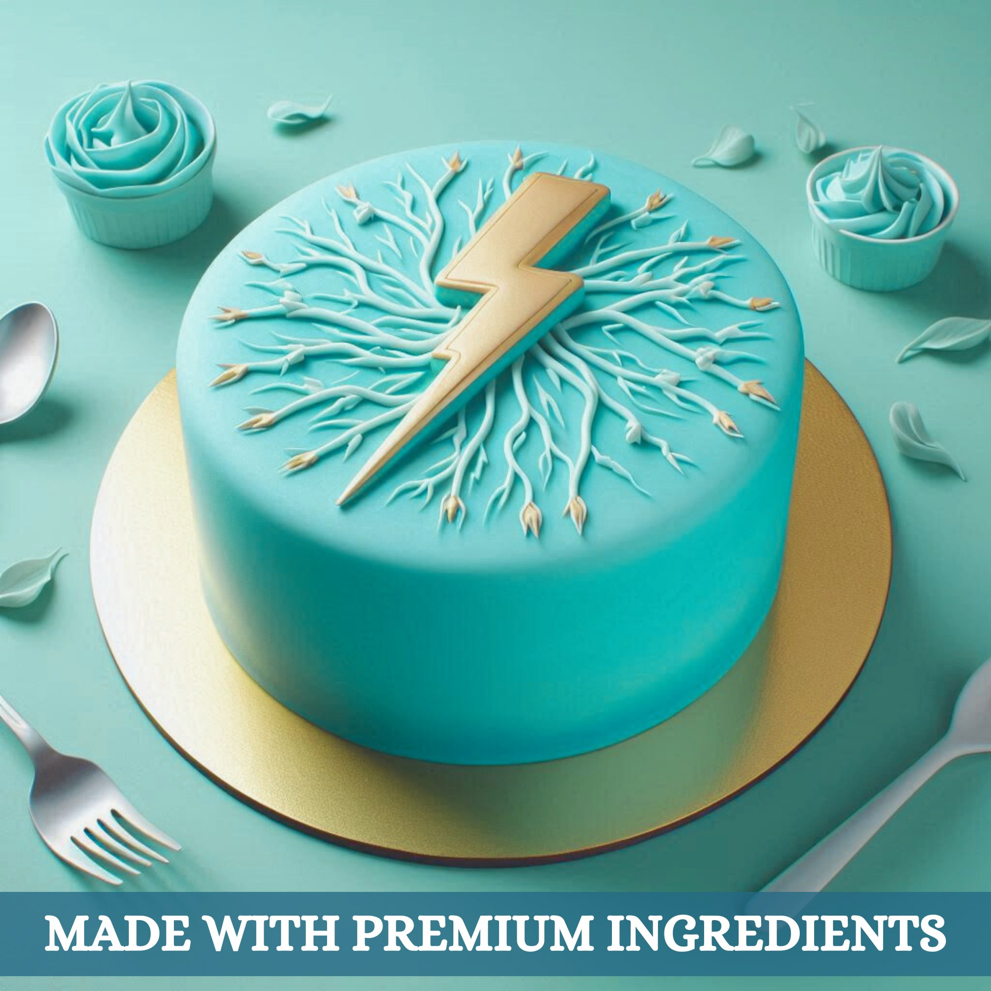 confect electric blue sugarpaste br b 250 gms b