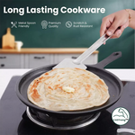 Thumbnail for The Indus Valley CASTrong Cast Iron Cookware Set: Tadka Pan + Cast Iron Tawa With Handle (Pre Seasoned) + Cast Iron Kadai Wok Model + Cast Iron Fry Pan, Kitchen set for Home, 100% Pure, Toxin-free