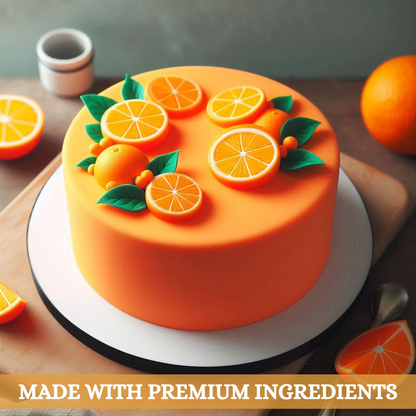confect fluorescent orange sugarpaste br b 250 gms b