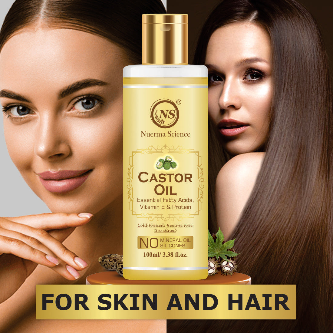 Nuerma Science Castor Oil For Hair & Body - Distacart