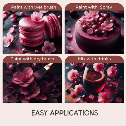 cherry blossom pink edible luster dust 5 gms