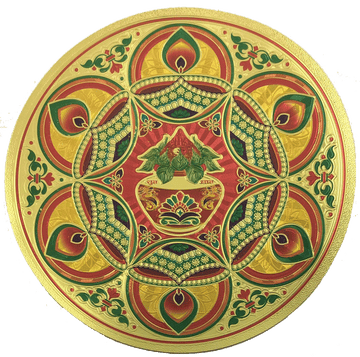 Stickerbazaar Micro Golden Embossing Rangoli Stickers - Distacart