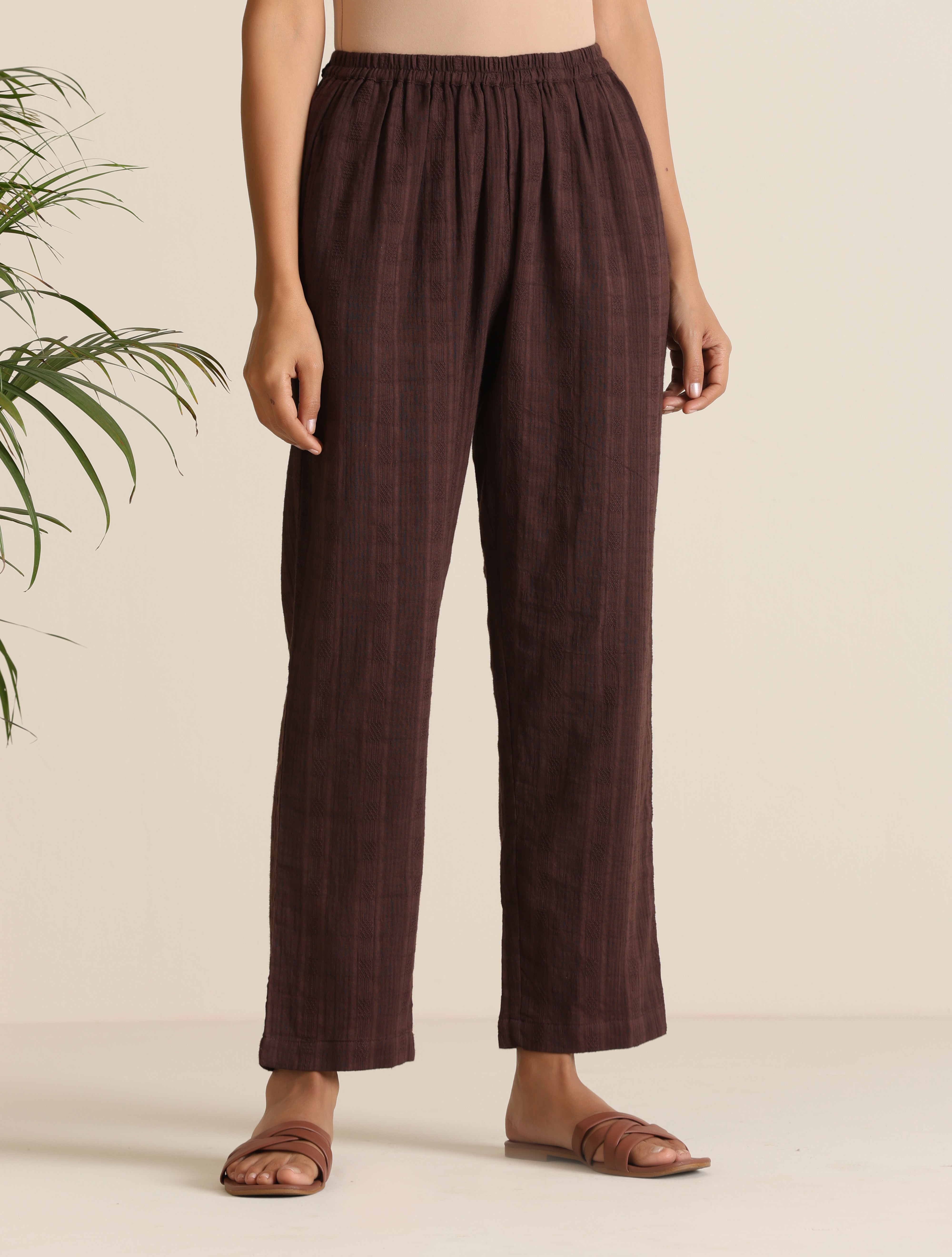 trueBrowns Cola Cotton Dobby Relaxed Co-ord Set
