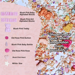 Thumbnail for confect girls baby shower sprinkles edible sprinkles mix heart teddy baby feed bottle baby feet sprinkles pack of 5 baby shower 24