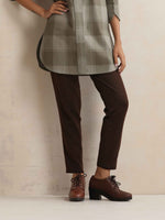 Thumbnail for trueBrowns Green Check High Neck Winter Top