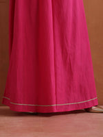 Thumbnail for trueBrowns Pink Metallic Sharara Set