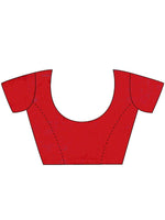 Thumbnail for Anouk Red Embellished Sequinned Pure Georgette Saree - Distacart