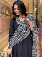 Thumbnail for Kalini Ethnic Motifs Yoke Design Thread Work Detailed A-Line Kurta & Trouser With Dupatta