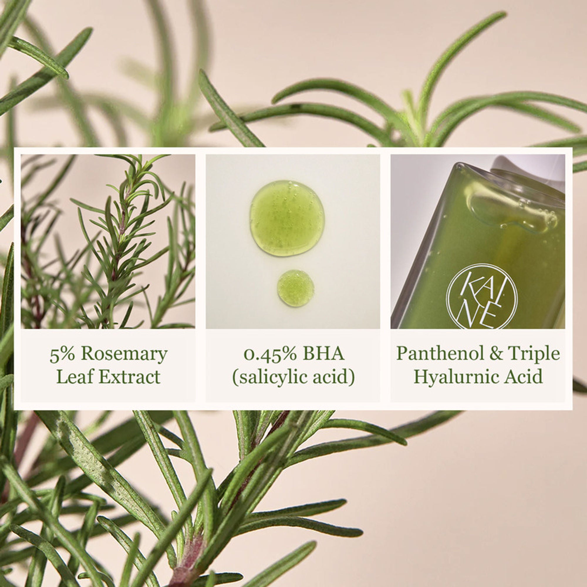 Kaine Rosemary Relief Gel Cleanser, Acne-Clarifying Korean Cleanser - Distacart