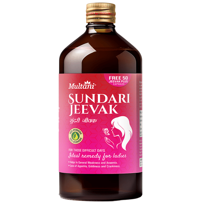Multani Sundari Jeevak Syrup with 50 Jeevak Plus Capsule