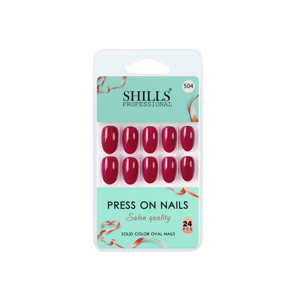 shills professional reusable press on nails oval spn504