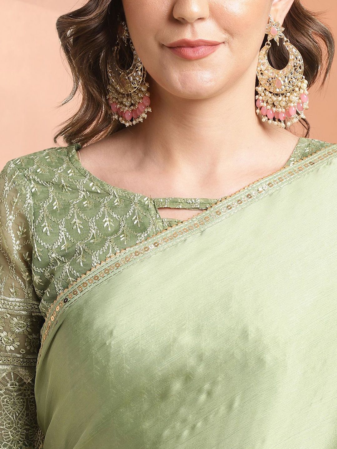 Mitera Sequinned Ready to Wear Saree