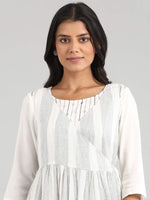Thumbnail for AURELIA White A-Line Midi Dress