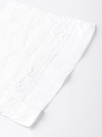 Thumbnail for ADA Women Peach-Coloured & White Chikankari Embroidered Sustainable Handloom Kurta with Trousers - Distacart