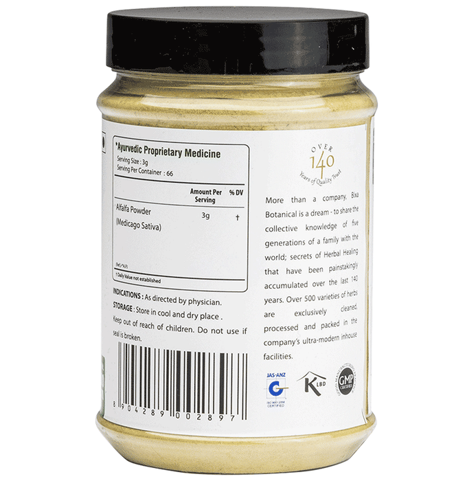 Bixa Botanical Alfalfa Powder