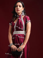 Thumbnail for kasee Floral Embroidered Pure Silk Saree - Distacart